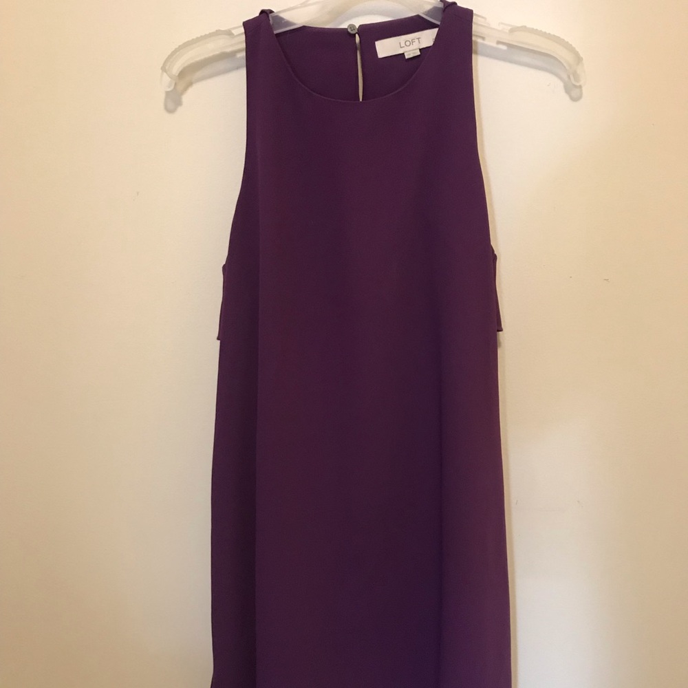 Loft purple tank dress